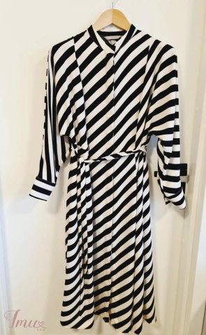 imusau.lt | parduodama H&M stilinga balta-juoda suknelė